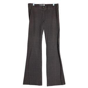 Betabrand Womens Pants Brown Black Pull On Straight Leg Lounge Stretch L Long